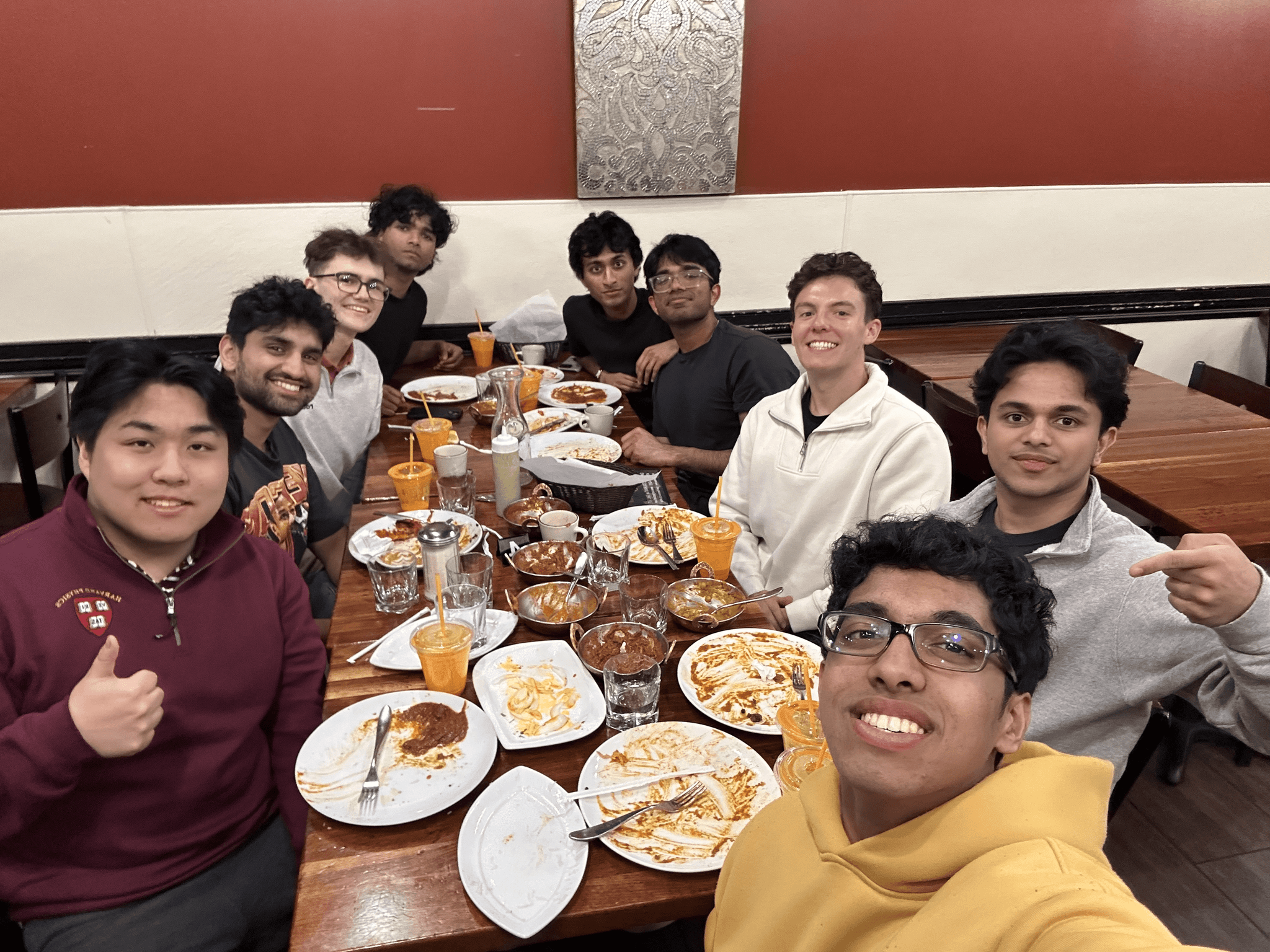 with some fellow leavers